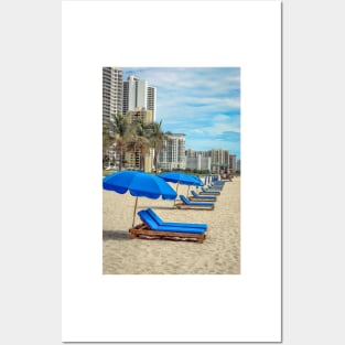 Summer Beach Chairs Posters and Art